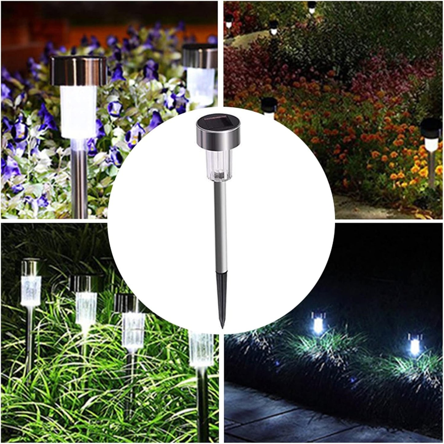 LED solarne lampe za vrt – set od 10 komada
