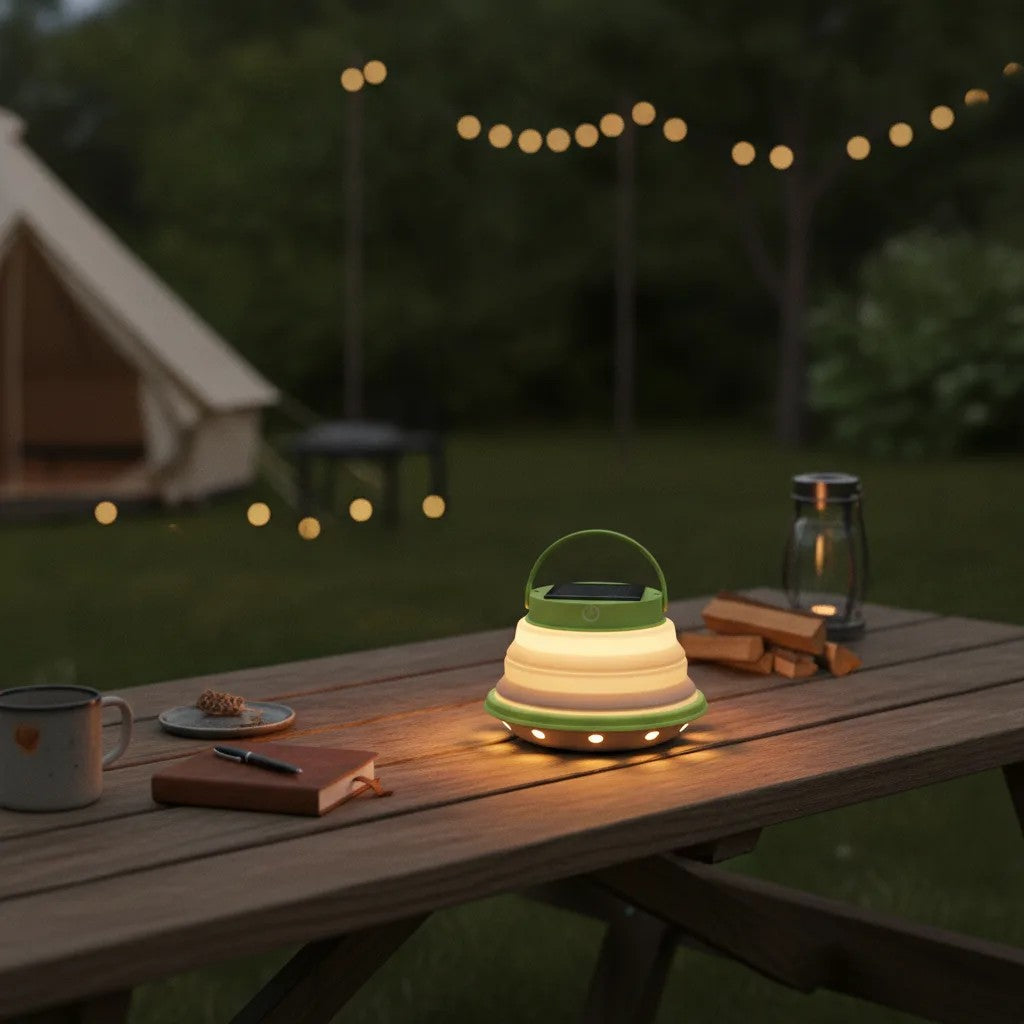 Sklopiva Solarna Kamperska LED Lampa sa 6 Dioda