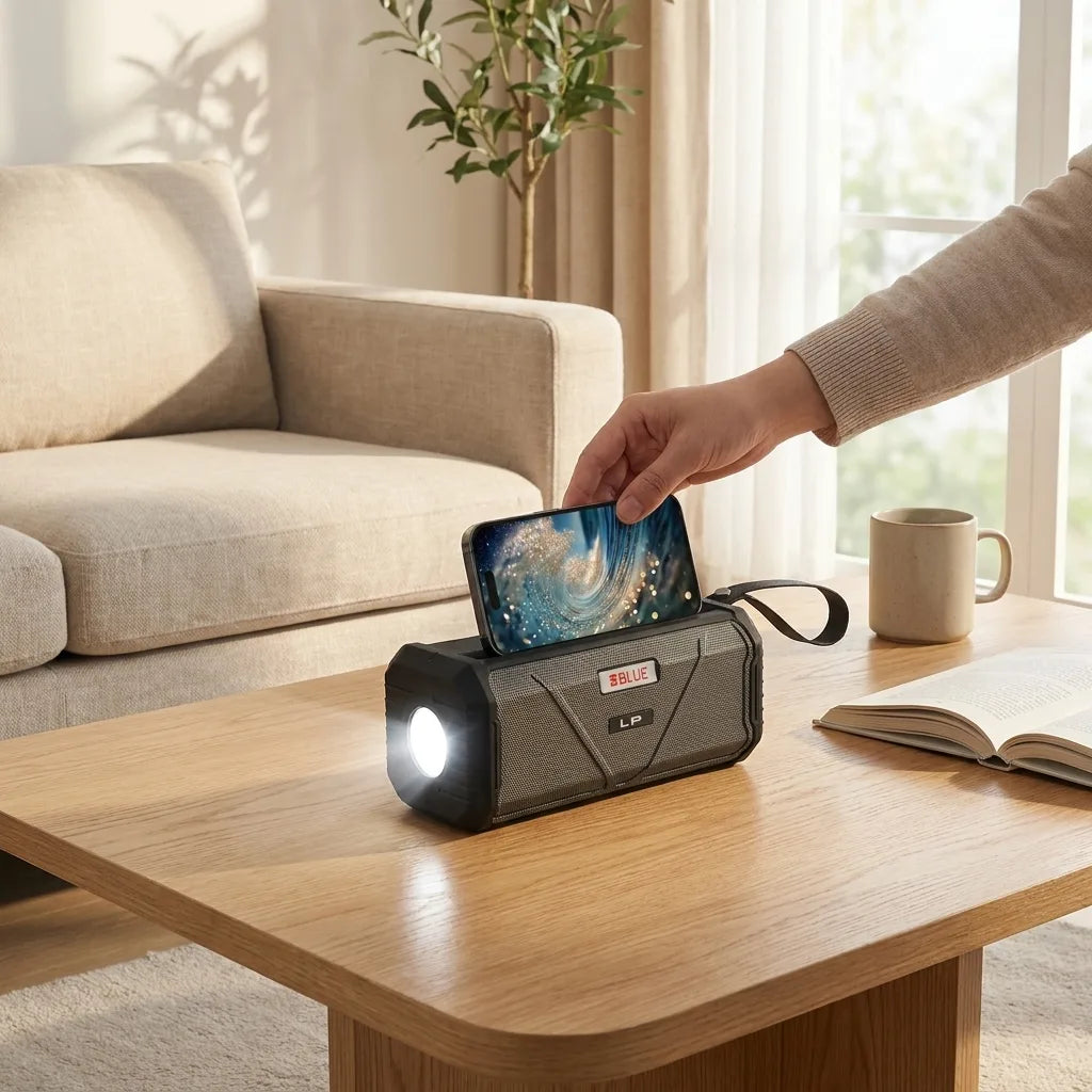 đ ZvuÄnik i Lampa V115 â Muzika, Svjetlo i Stalak za Telefon u Jednom