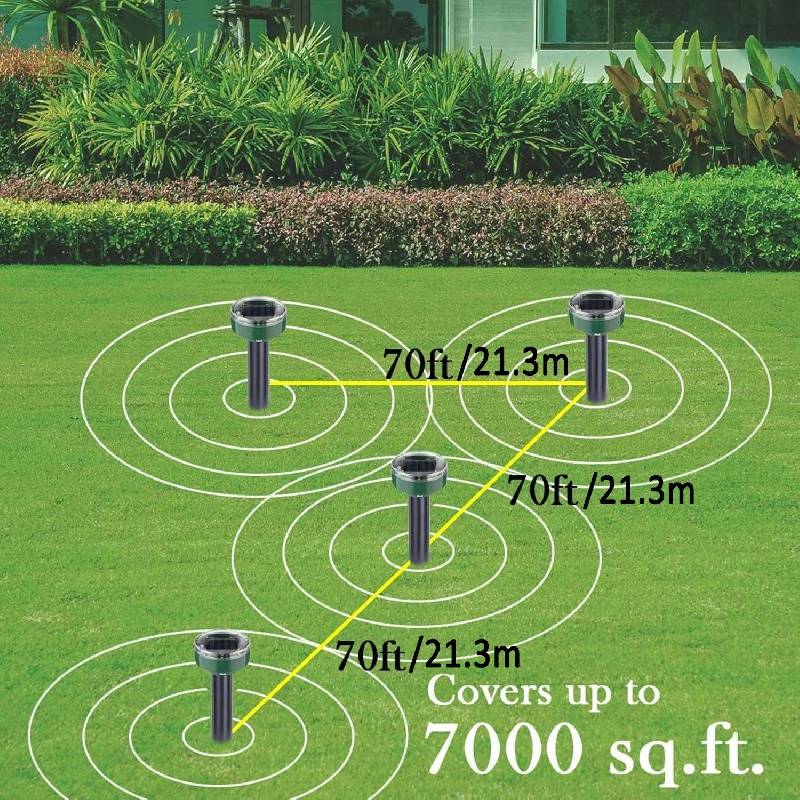 Solarni rastjerivač krtica i zmija – set 2 komada