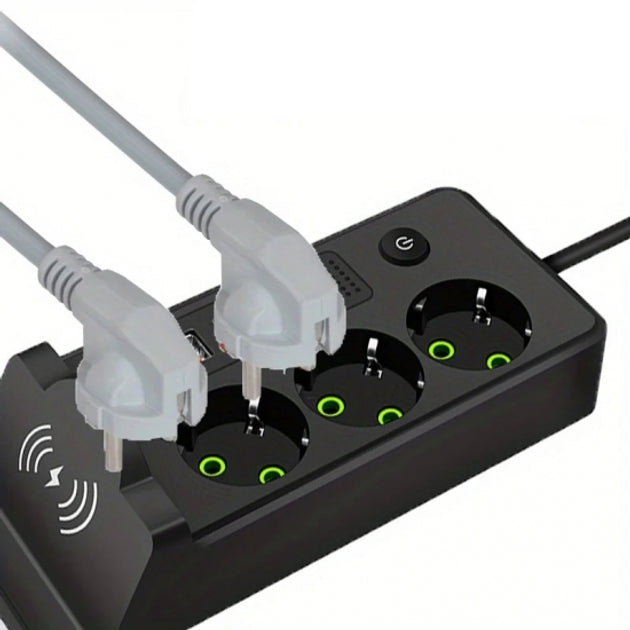 Produžni toranj sa USB priključcima i bežičnim punjenjem