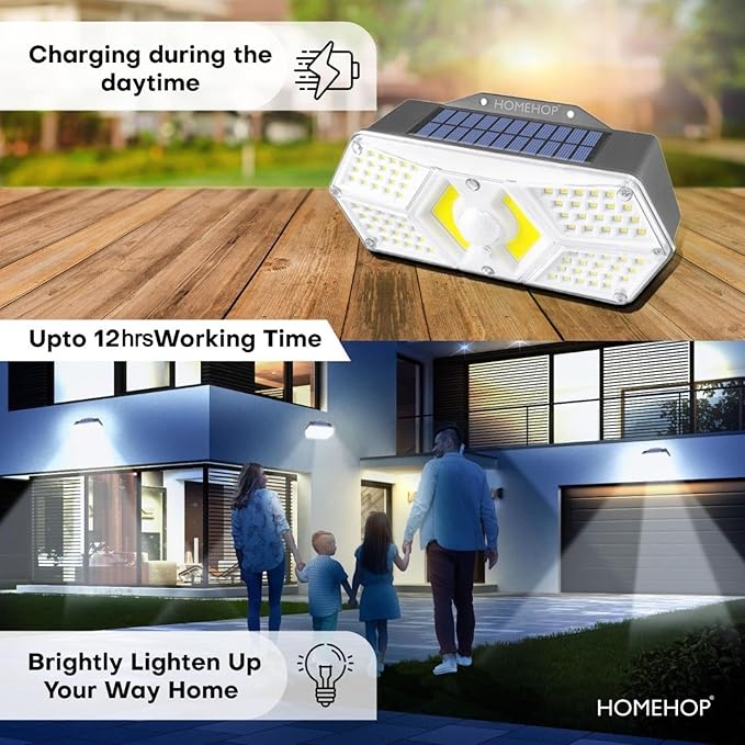 Solarna zidna LED lampa sa senzorom pokreta