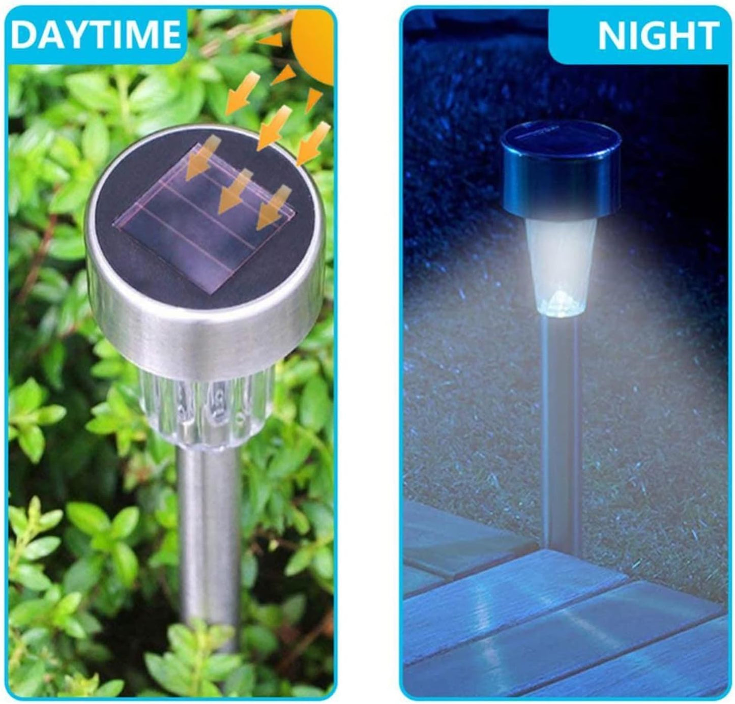 LED solarne lampe za vrt – set od 10 komada