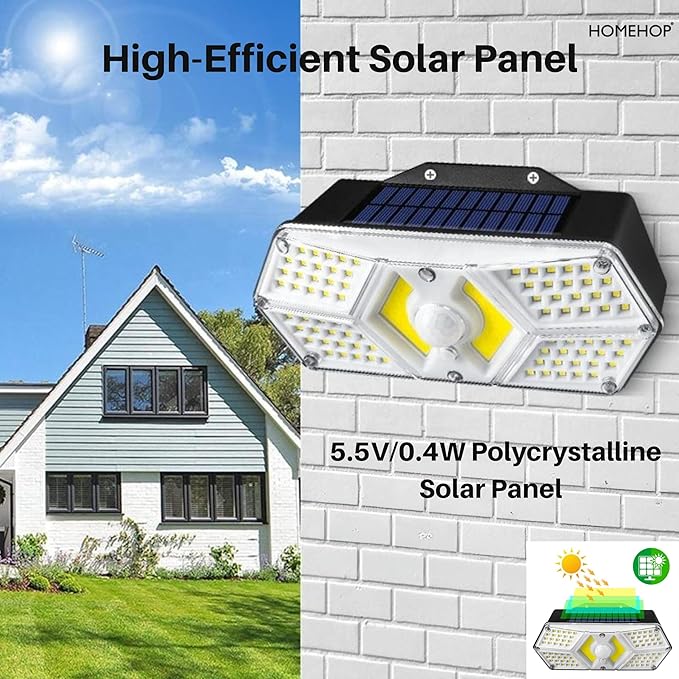 Solarna zidna LED lampa sa senzorom pokreta