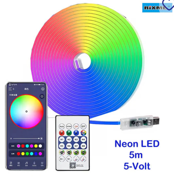 RGB neon LED traka 5 m