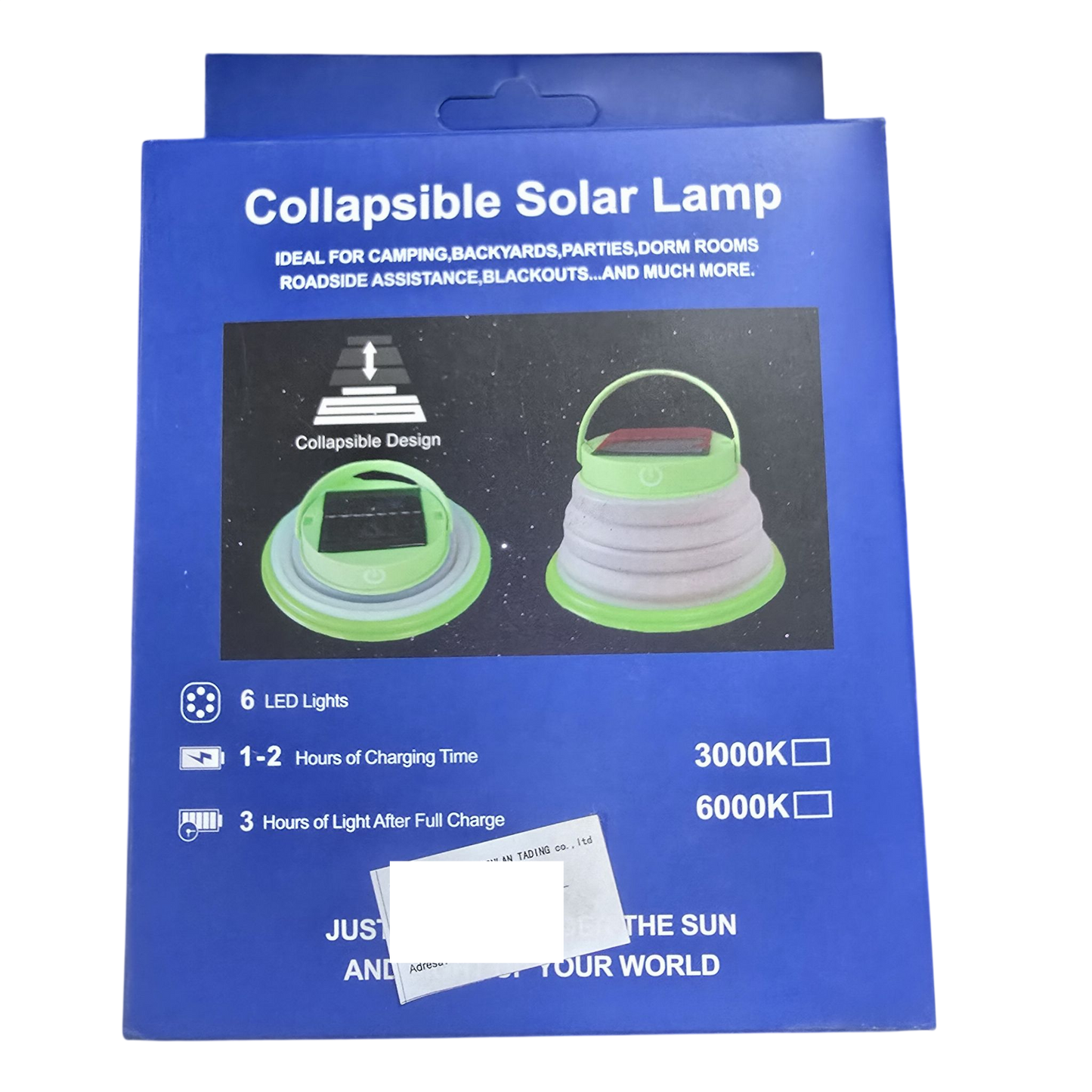 Sklopiva Solarna Kamperska LED Lampa sa 6 Dioda