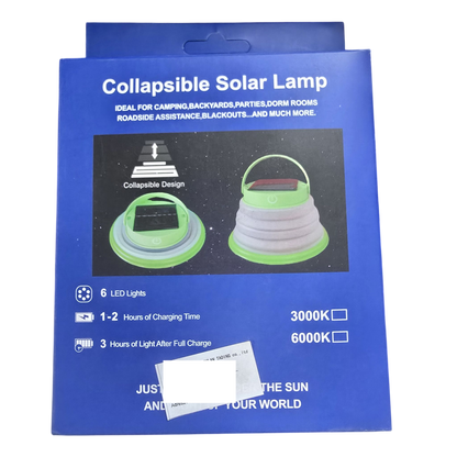 Sklopiva Solarna Kamperska LED Lampa sa 6 Dioda