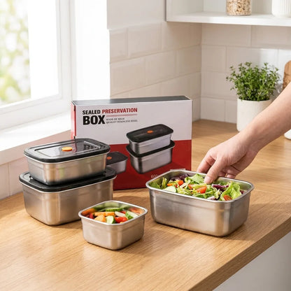 🥡 Set Hermetičkih INOX Posuda – Svježina Zagarantovana!