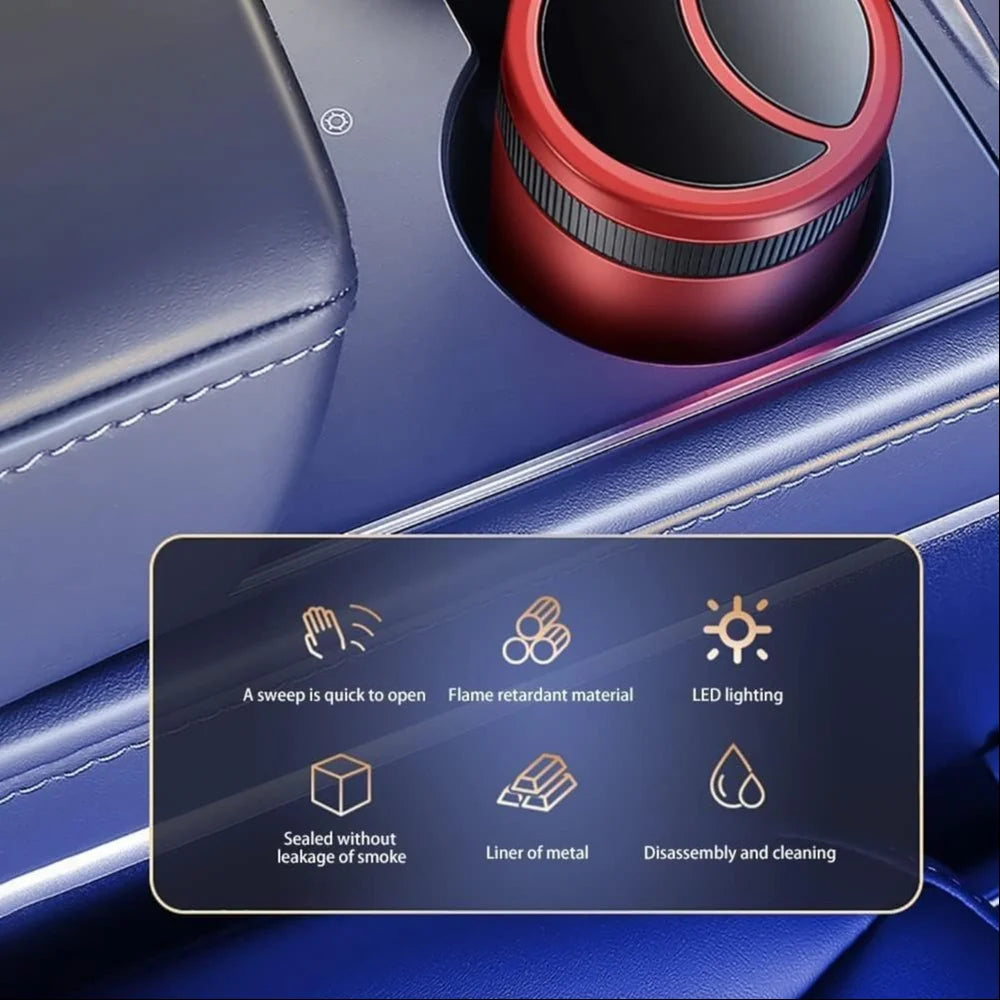 Pepeljara za auto sa LED svjetlom