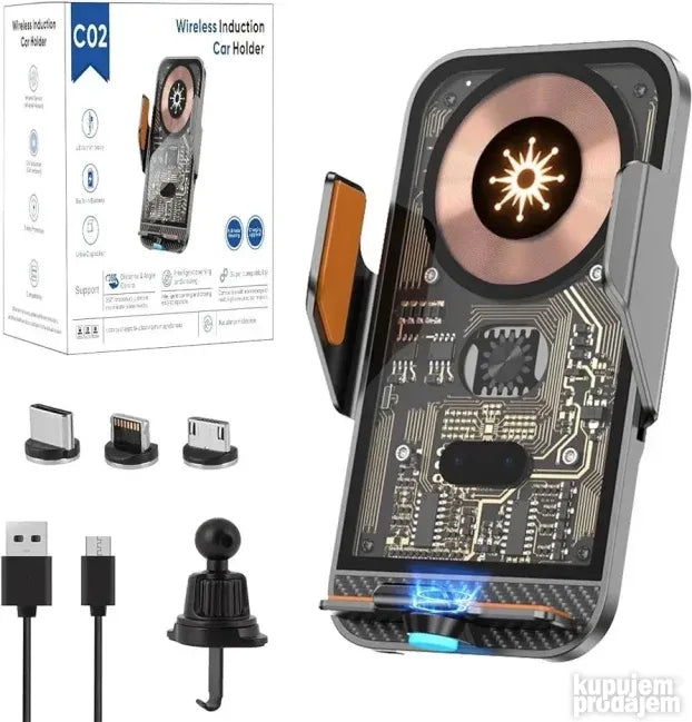 Automatski Auto Držač Bežični Auto Punjač sa IR senzorom C10