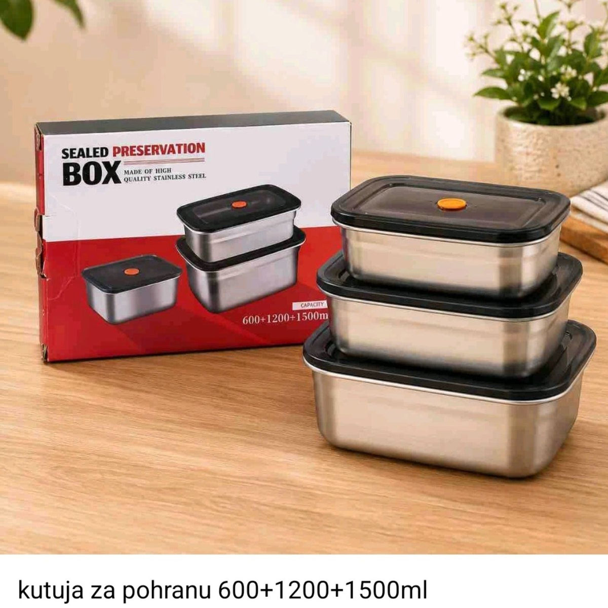 🥡 Set Hermetičkih INOX Posuda – Svježina Zagarantovana!