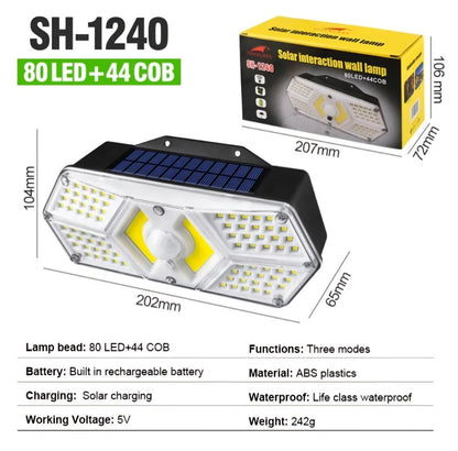 Solarna zidna LED lampa sa senzorom pokreta